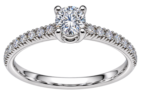 Anello Vidali Gioielli Donna in Oro bianco Diamante 0.20 Ct ANOR-110-34 - ANOR-110-34